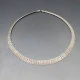 Silver Fringe Collar Necklace