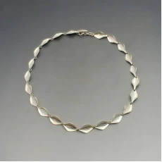 Herman Siersbol  Silver Leaves Necklace