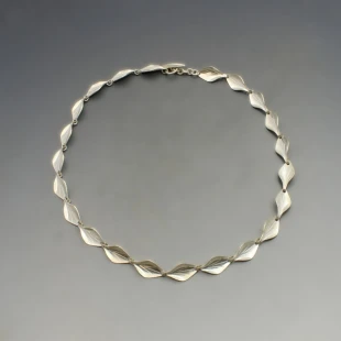 Herman Siersbol  Silver Leaves Necklace