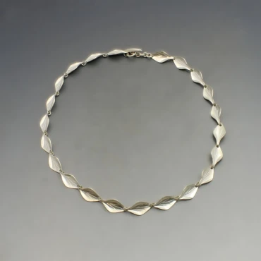 Herman Siersbol  Silver Leaves Necklace