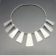Designer RP Modernist Silver  Necklace