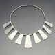 Designer RP Modernist Silver  Necklace