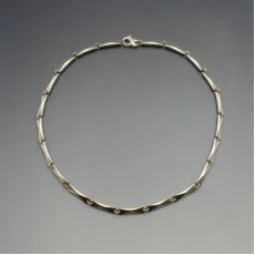 Designer Silver Links Necklace