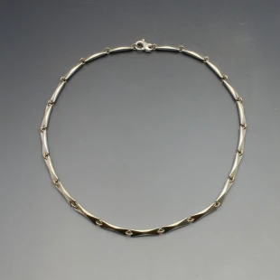 Designer Silver Links Necklace