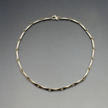 Designer Silver Links Necklace