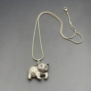 Sterling Silver Bear Pendant 