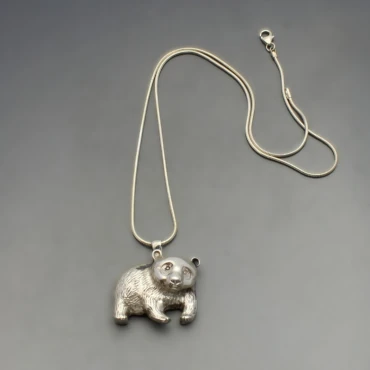 Sterling Silver Bear Pendant 