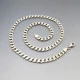 Flat Silver Curb Chain Necklace - 20 Inches