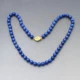 Lapis Lazuli Bead Necklace - 20 Inches