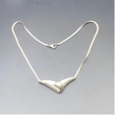 Scandinavian Silver Modernist Pendant