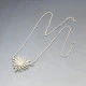 Silver Modernist Abstract Star Pendant