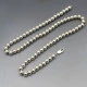Vintage Silver Ball Chain Necklace