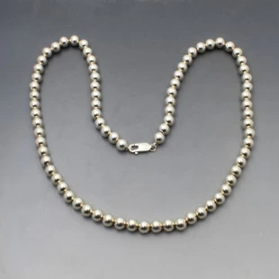 Silver Ball Chain Necklace