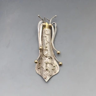 Graham Watling  Sterling Silver Locust Pendant