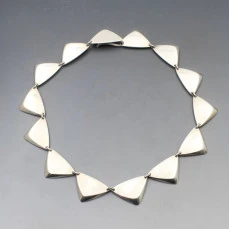 Hans Hansen Bent Gabrielson Silver Necklace #319