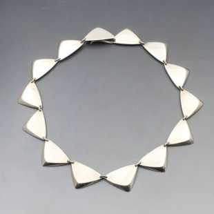 Hans Hansen Bent Gabrielson Silver Necklace #319