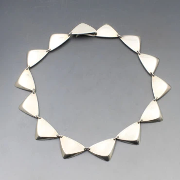 Hans Hansen Bent Gabrielson Silver Necklace #319
