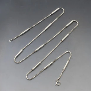 Italian Modernist Silver  Necklace