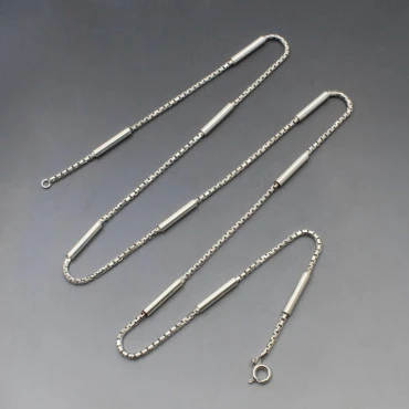 Italian Modernist Silver  Necklace