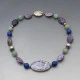 Joanne Mackarell Enamel Silver and Gemstone Bead Necklace 1998