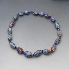 Venetian Millefiori Bead Necklace - 18 Inches