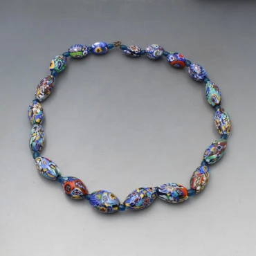 Venetian Millefiori Bead Necklace - 18 Inches
