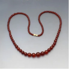 Vintage Carnelian Beads Necklace