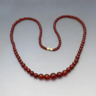 Vintage Carnelian Beads Necklace