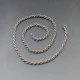 Silver Rope Chain Necklace - 21 Inches