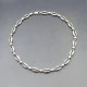 Decorative Silver Link Necklace