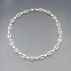 Decorative Silver Link Necklace