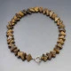 Square Tigers Eye Bead Necklace