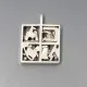 Vintage  Finland  Silver Modernist Pendant