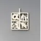 Rare Finland 830 Silver Modernist Pendant
