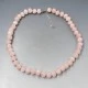 Rose Quartz Beads Necklace 17 Inches