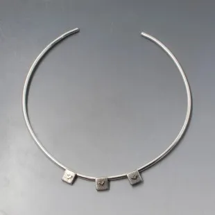 Green Eliat Stone Silver Necklace