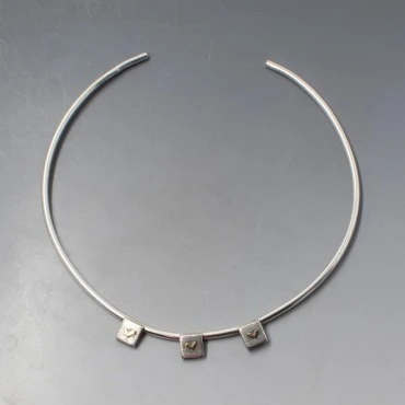 Green Eliat Stone Silver Necklace