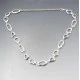 Silver Abstract Modernist Necklace
