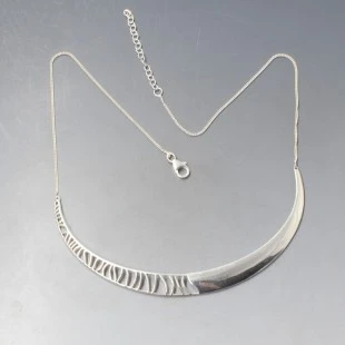 Sterling Silver Arc Necklace