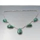 Green Eliat Stone Silver Necklace
