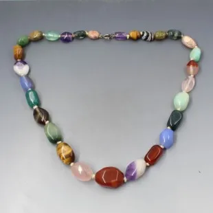 Multi Gemstone Bead Necklace