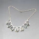 Hermann Siersbol  Silver Light Blue Necklace
