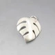 Silver Leaf Brooch or Pendant