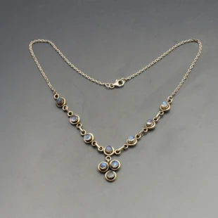 Moonstone and Sterling Silver Necklace