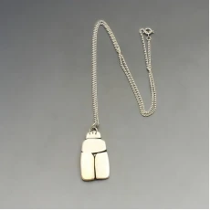 Sterling Silver Beetle Pendant