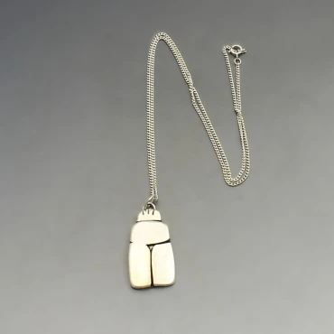 Sterling Silver Beetle Pendant
