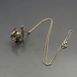 Sterling Silver Squirrel Pendant