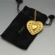YSL Gold Heart Pendant or Brooch