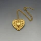 Yves Saint Laurent Gold Heart Pendant