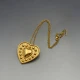 YSL Gold Heart Pendant or Brooch